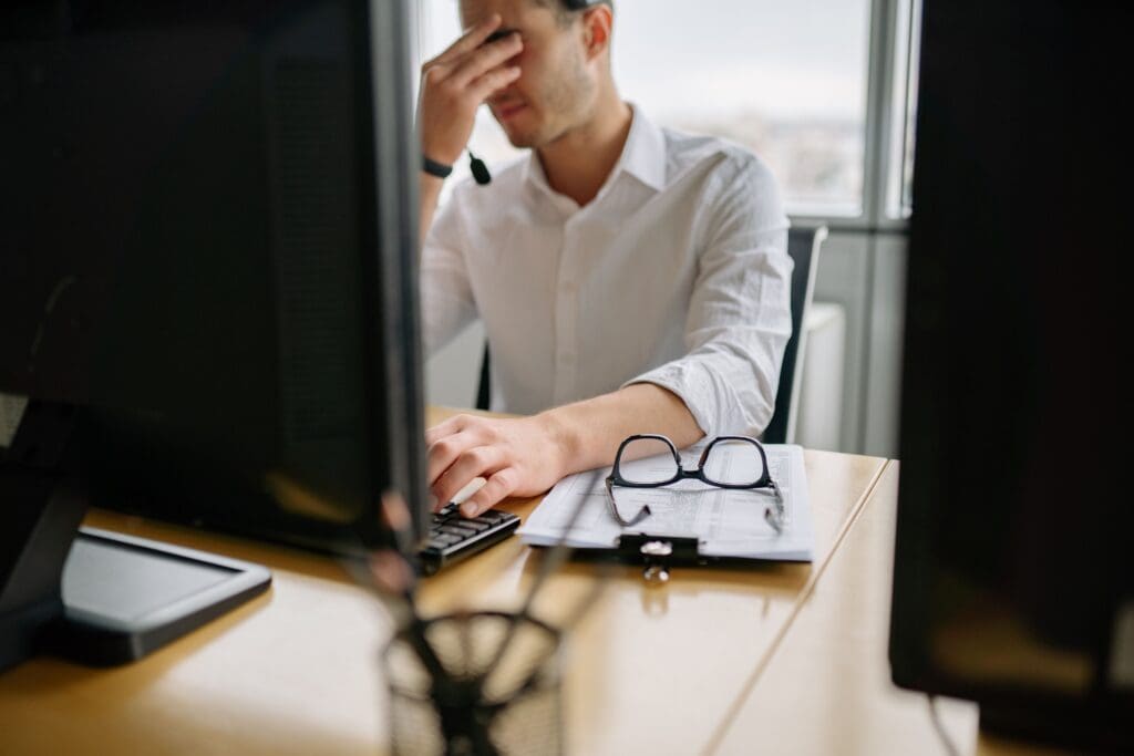 frustrated employee